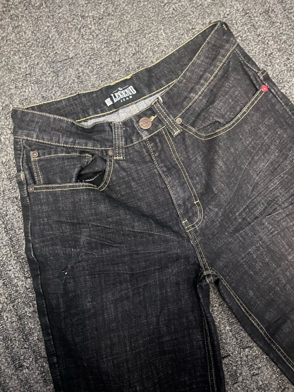 The Legend Jeans Mens 30x32 Denim Stretch Tactical Slim Fit Straight Leg Outdoor